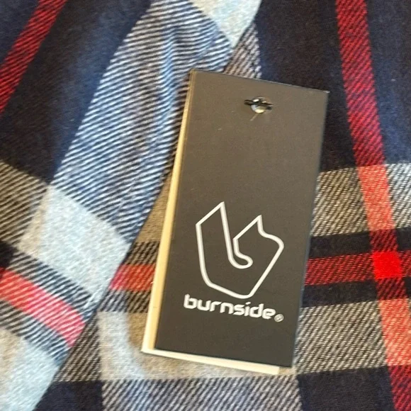 Burnside Casual Plaid Shirt - Red, Black, Cream - Picture 4 of 6